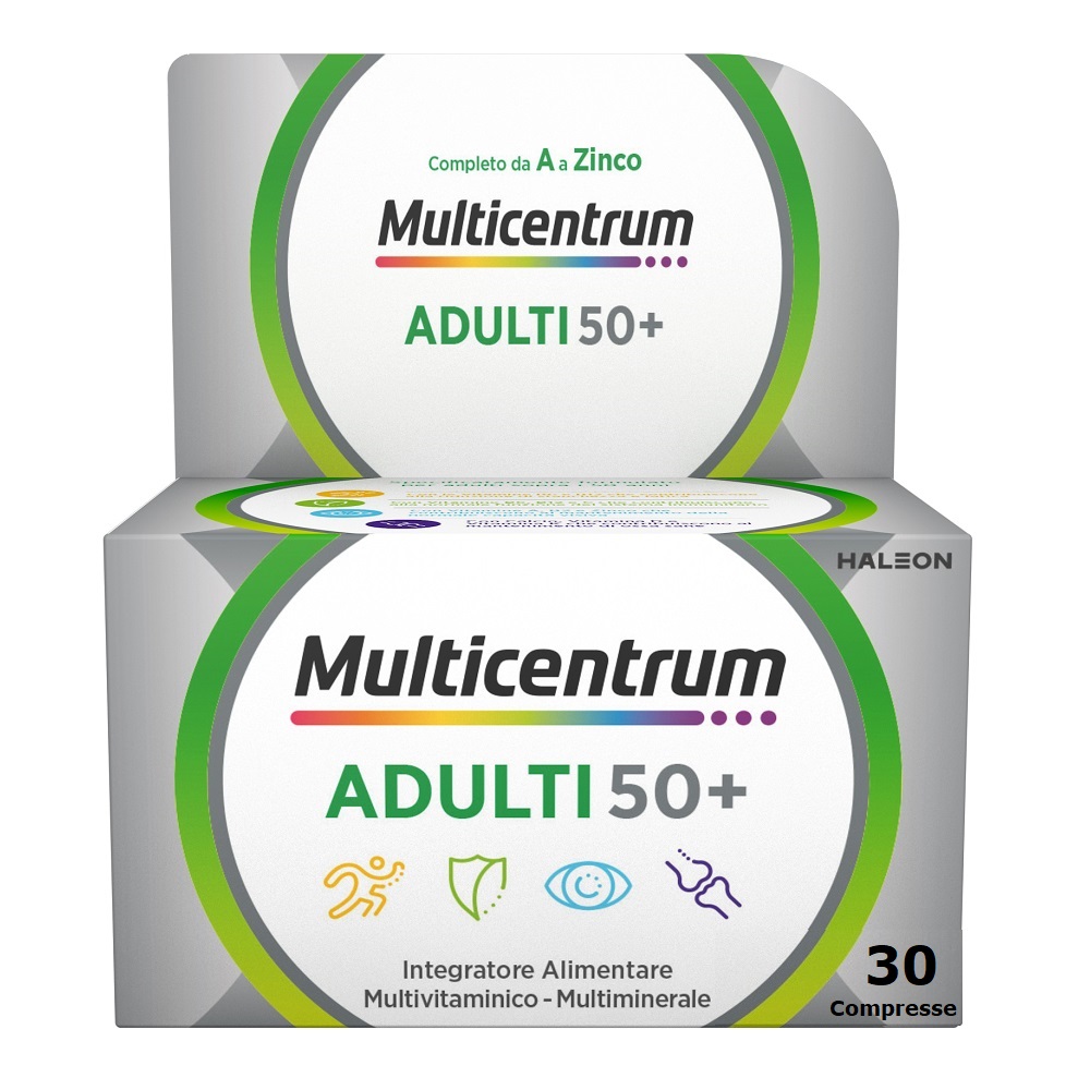 Multicentrum Select 50+ Integratore Alimentare Multivitaminico Multiminerale Vitamina B Calcio 30 Compresse